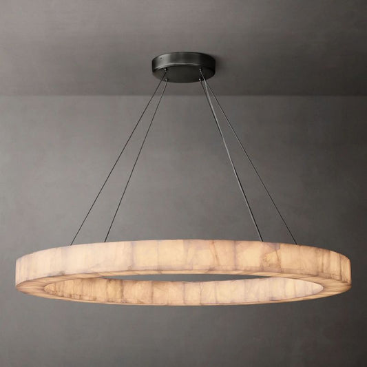 Alabaster Ezreal Round Chandelier 60"