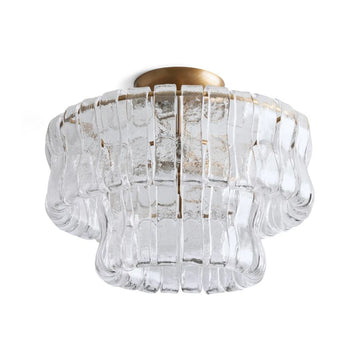 Valorlamps Amir Flushmount Ceiling Light - Stylish Metal and Glass Design for Home Lighting