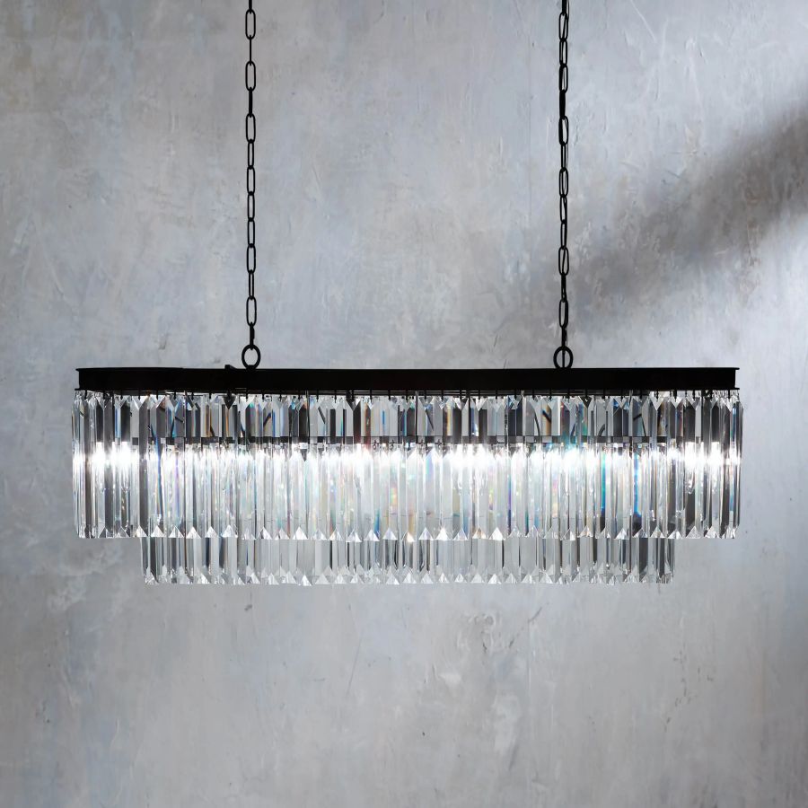 Beau Tiered Rectangular Chandelier