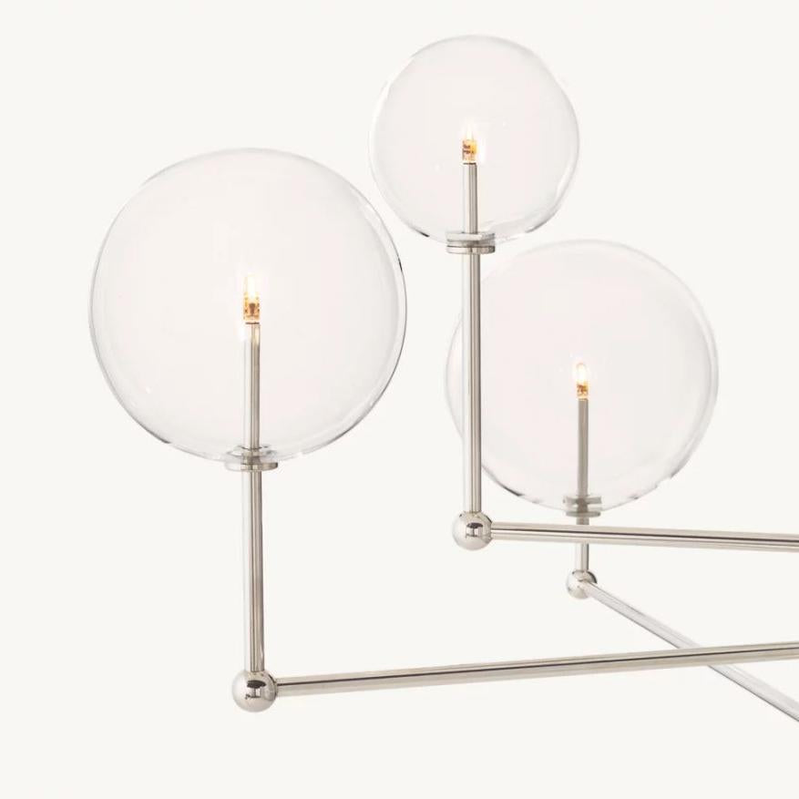 Bubble Globe Mobile 3-Arm Chandelier