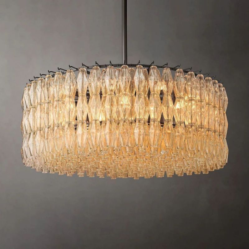 Dezeen Round Chandelier 37"