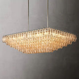 Dezeen Tiered Rectangle Chandelier 54"