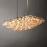 Dezeen Tiered Rectangle Chandelier 54"