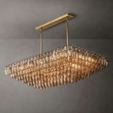 Dezeen Tiered Rectangle Chandelier 54"