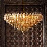 Dezeen Tiered Round Chandelier 37"