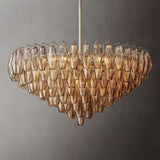 Dezeen Tiered Round Chandelier 37"