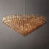 Dezeen Tiered Round Chandelier 61"