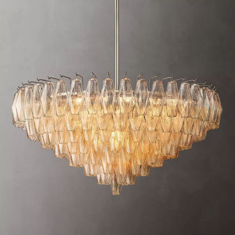 Dezeen Tiered Round Chandelier 37"