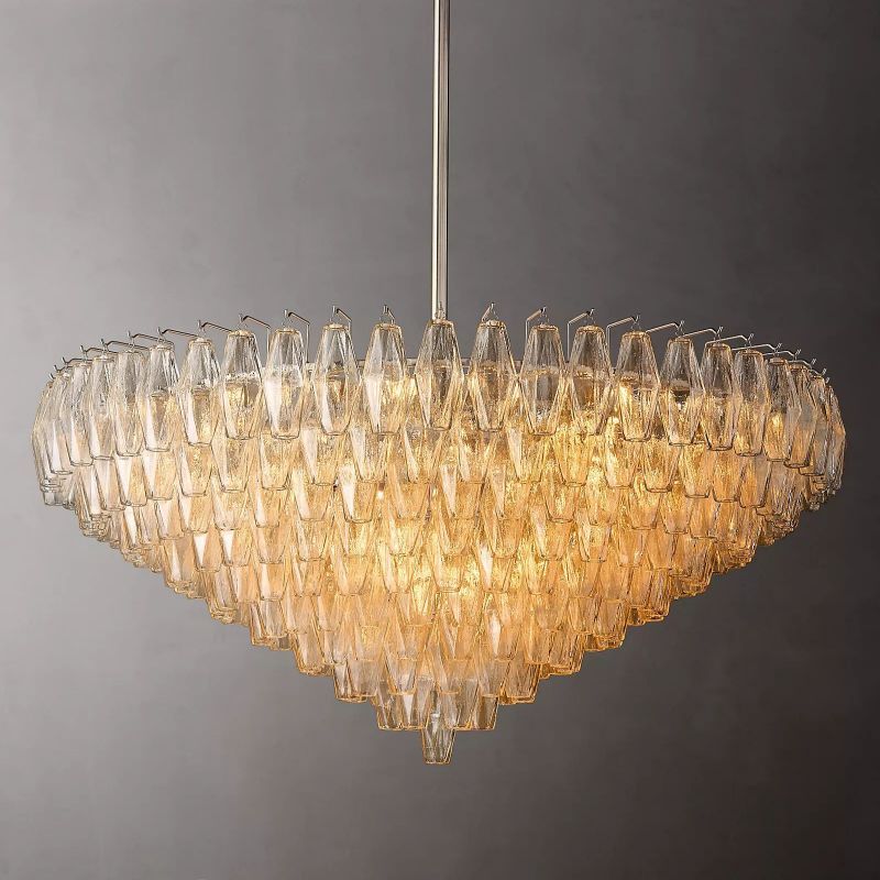 Dezeen Tiered Round Chandelier 47"