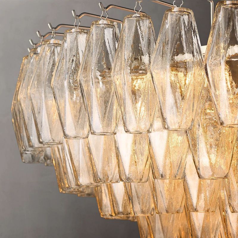 Dezeen Tiered Round Chandelier 37"