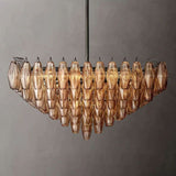 Dezeen Tiered Square Chandelier 32"