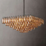 Dezeen Tiered Square Chandelier 32"