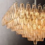 Dezeen Tiered Square Chandelier 32"