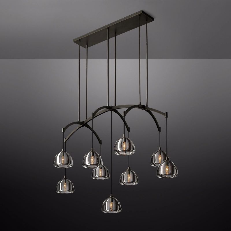 Dimple Linear Chandelier 54"