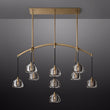 Dimple Linear Chandelier 54"