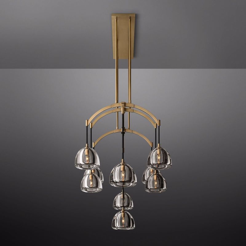 Dimple Linear Chandelier 54"