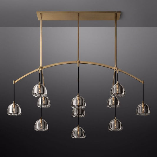 Dimple Linear Chandelier 72"