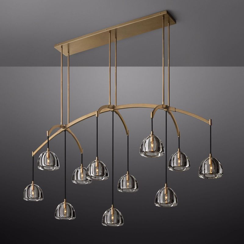 Dimple Linear Chandelier 72"