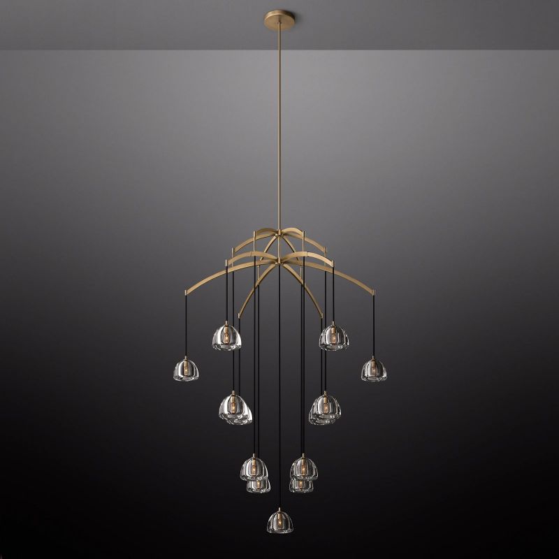 Dimple Round Chandelier 48"