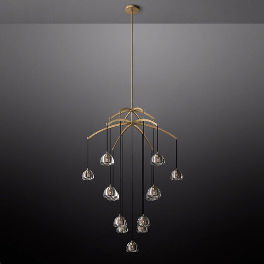 Dimple Round Chandelier 48"