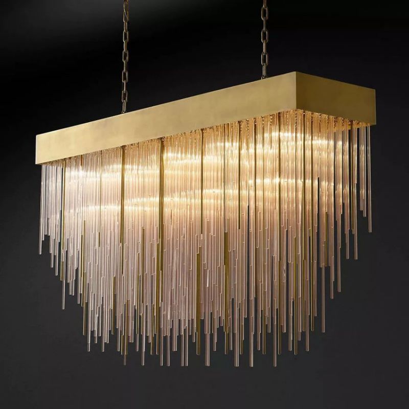 Fall Rectangle Chandelier 54"