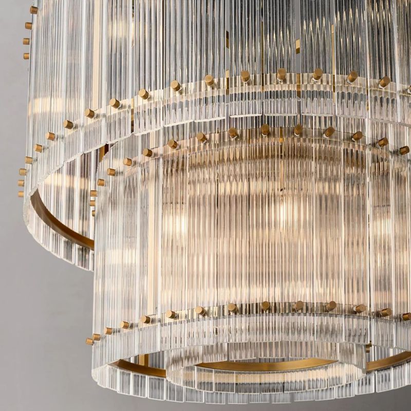 Fiona Two-Tier Round Chandelier 37"