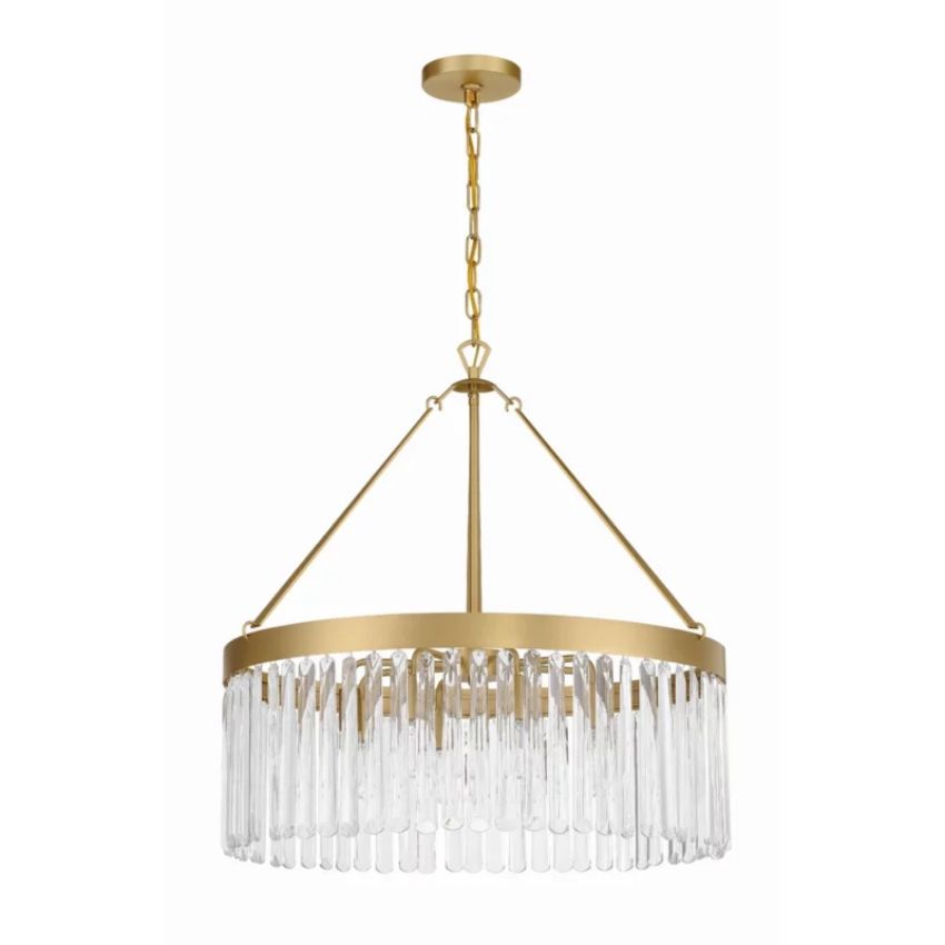 Grant Crystal Waterfall Round Chandelier