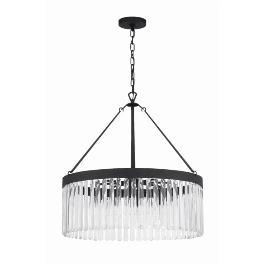 Grant Crystal Waterfall Round Chandelier