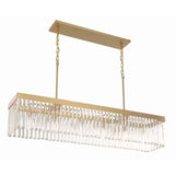 Grant Crystal Waterfall Rectangle Chandelier