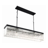 Grant Crystal Waterfall Rectangle Chandelier