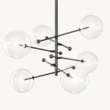 Bubble Globe Mobile 6-Arm Chandelier