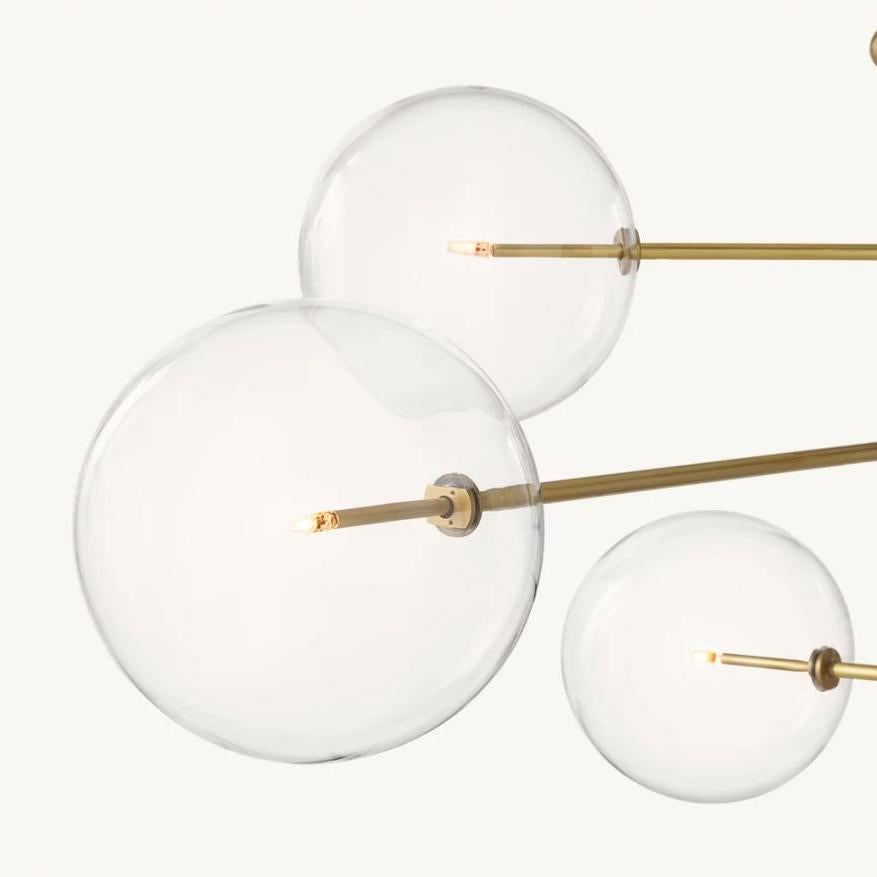 Bubble Globe Mobile 8-Arm Chandelier