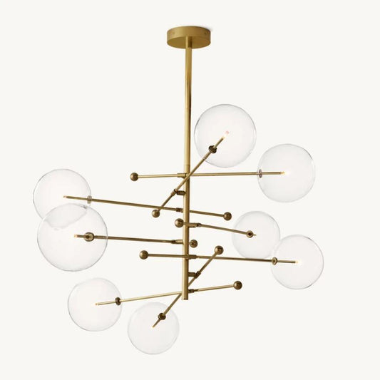 Bubble Globe Mobile 8-Arm Chandelier