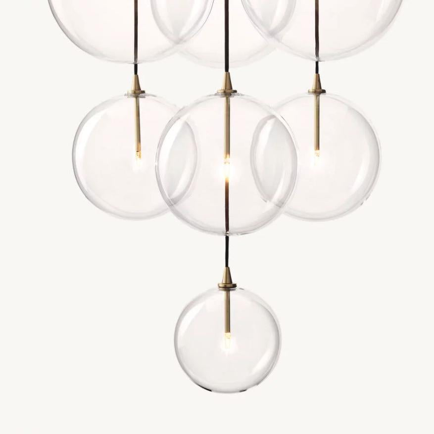 Bubble Globe Mobile Cluster Chandelier