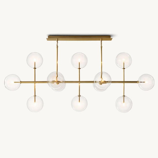 Bubble Globe Mobile Linear Chandelier