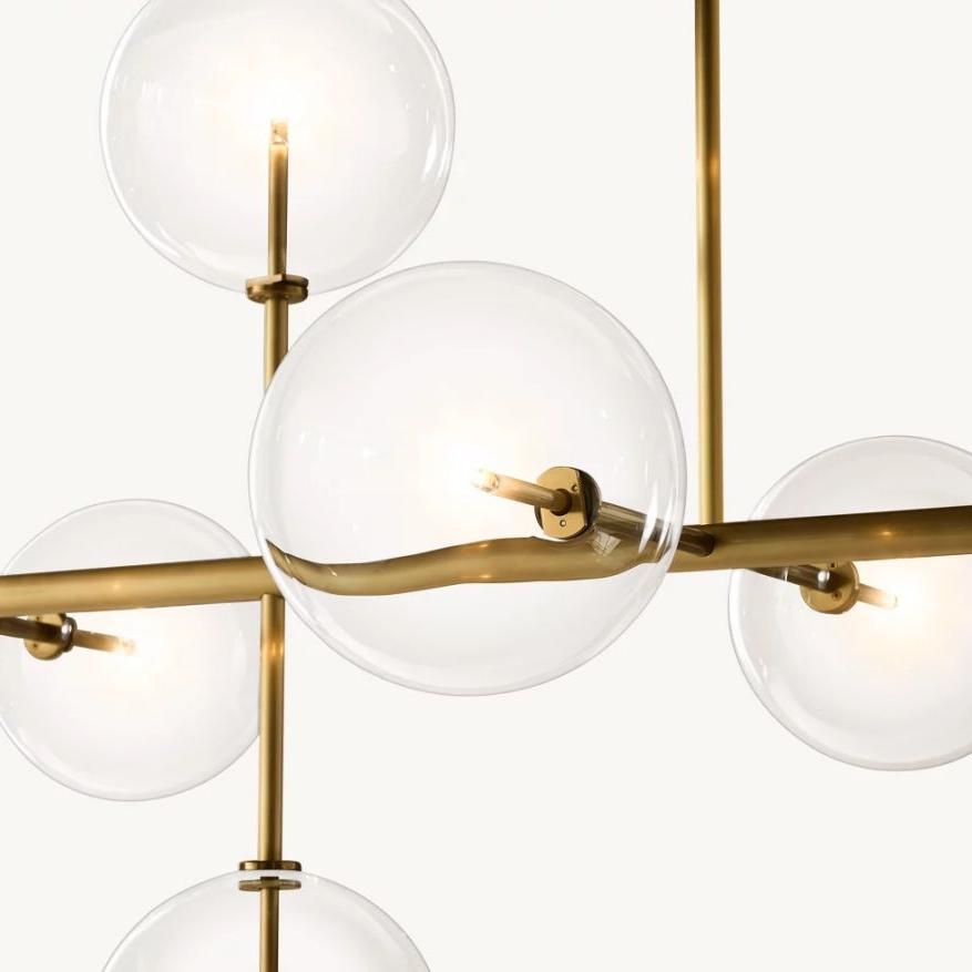 Bubble Globe Mobile Linear Chandelier