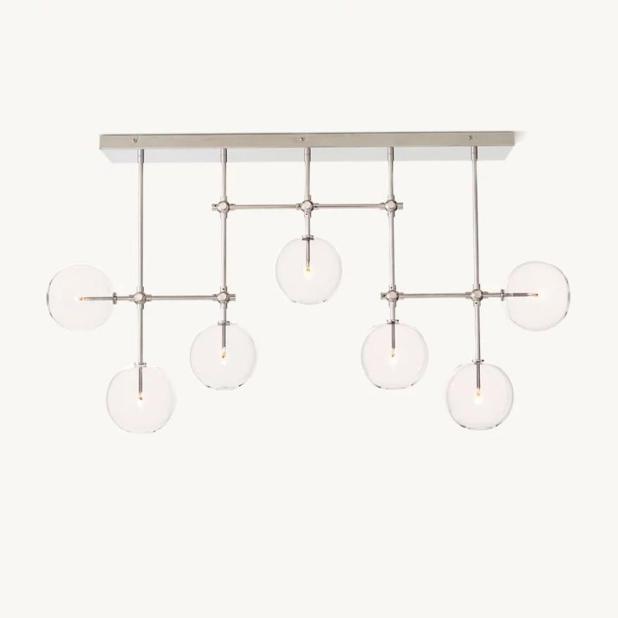 Bubble Globe Mobile Linear Chandelier