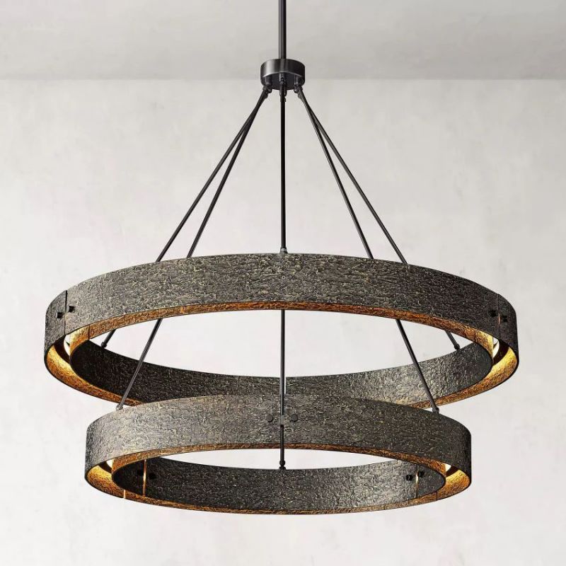 Groot 2-Tier Round Chandelier 60"