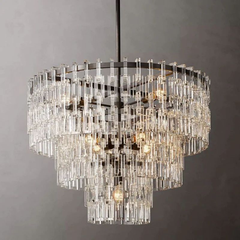 Ikun 3-Tier Round Chandelier 36"