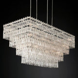 Ikun 4-Tier Rectangle Chandelier 72"