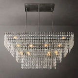 Ikun 4-Tier Rectangle Chandelier 72"