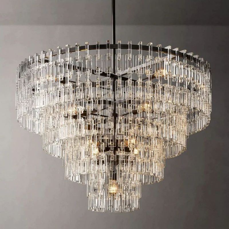 Ikun 4-Tier Round Chandelier 48"