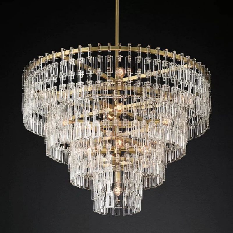 Ikun 4-Tier Round Chandelier 48"