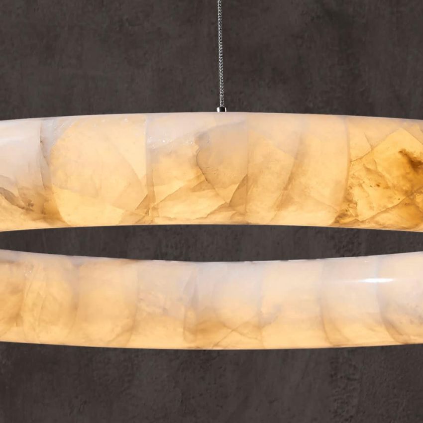 Keren Calcite Curve Ring Chandelier