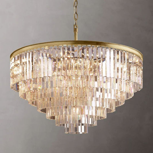 Leonor Vintage Round Chandelier 44”