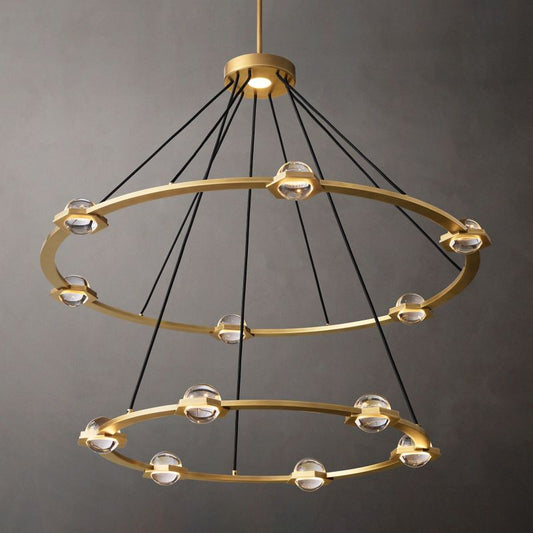 Liam 2-Tier Round Chandelier 48"