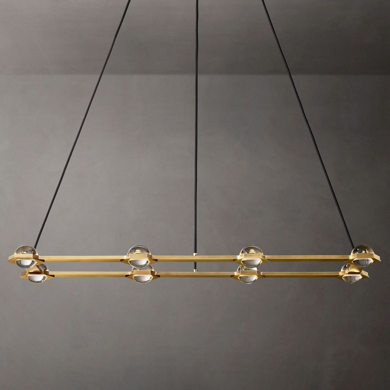 Liam Rectangular Chandelier 54"