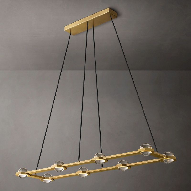 Liam Rectangular Chandelier 54"