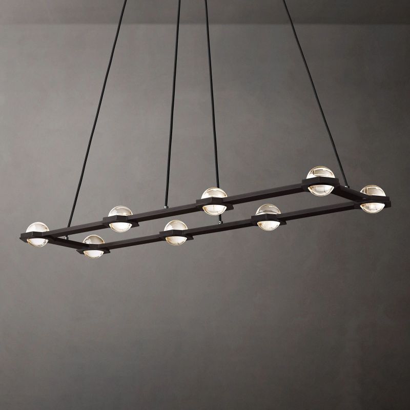 Liam Rectangular Chandelier 54"