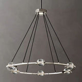 Liam Glass Ball Round Chandelier 36"